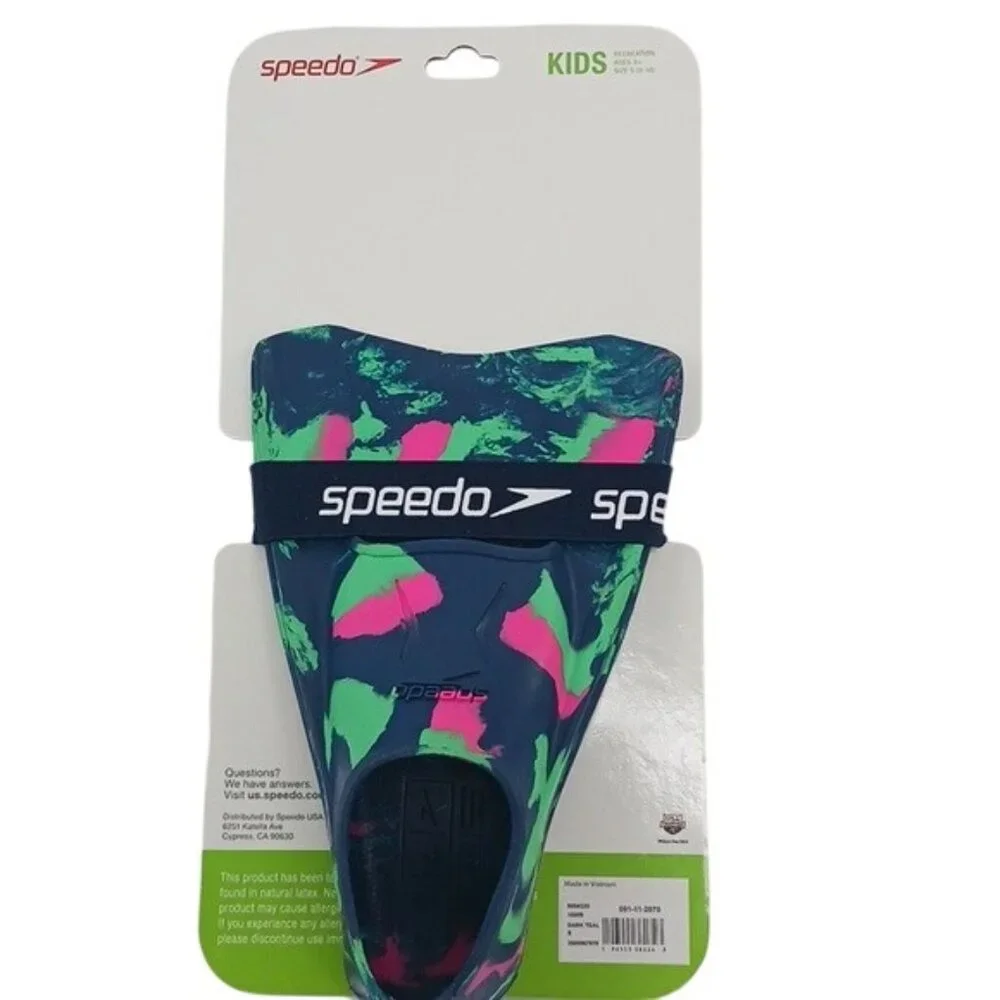 Speedo Swim Fin Shoes Comfy Vacation Pool Summer Kids Size S 9-10